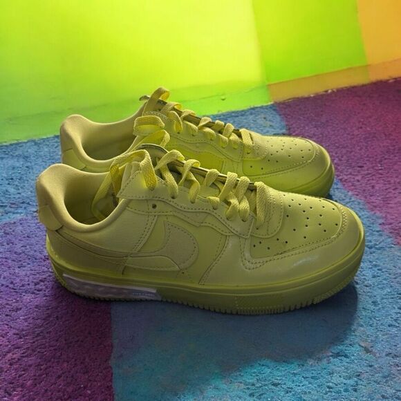 Nike Air Force 1 AF1 Fontanka Women's Sz 8.5 Yellow Strike/LT Lemon DA7024-700 - Picture 3 of 5